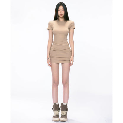 Ariana Fitted Ribbed Mini Dress