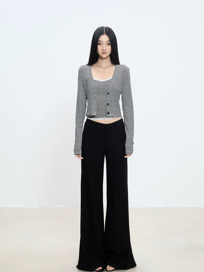 Lina Striped Layered Knit Set