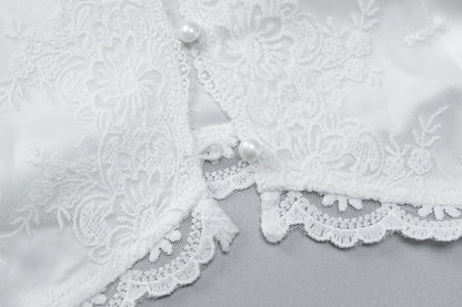 Lace Bloom Front-Tie Camisole