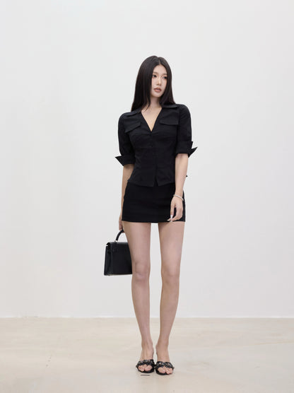 Lara Tailored Collar Mini Dress
