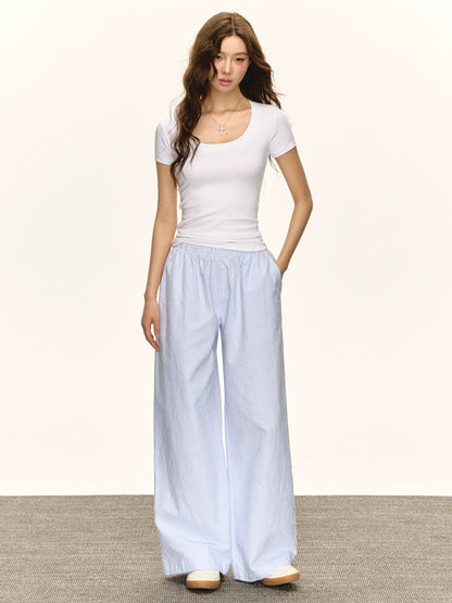 Anahi Low Rise Wide Leg Pants