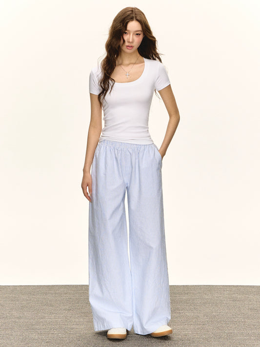 Anahi Low Rise Wide Leg Pants