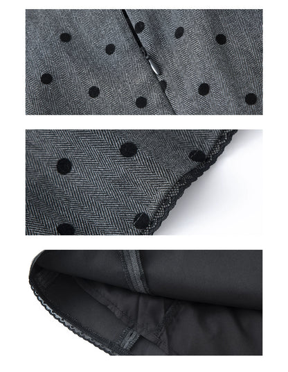 Hallie Vintage Polka Dot Mini Dress