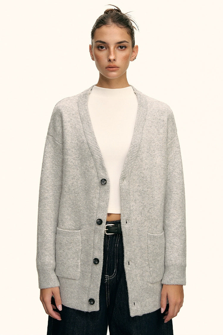 Elara Soft Knit Button Cardigan