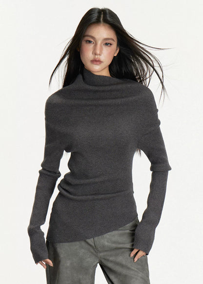 Anna Asymmetrical Knit Sweater