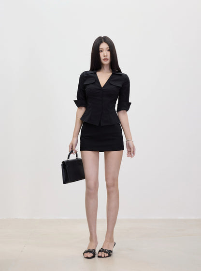 Lara Tailored Collar Mini Dress