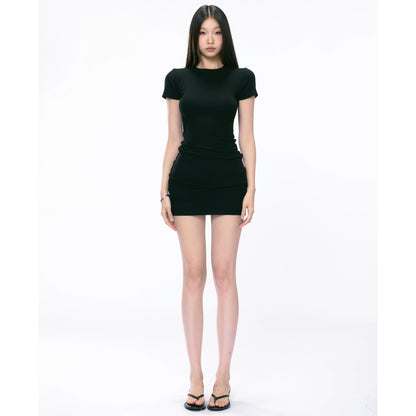 Ariana Fitted Ribbed Mini Dress