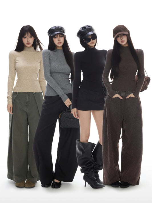 Lea Ribbed Turtleneck Sweater