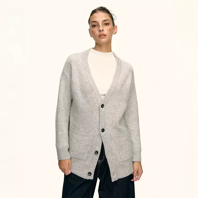 Elara Soft Knit Button Cardigan