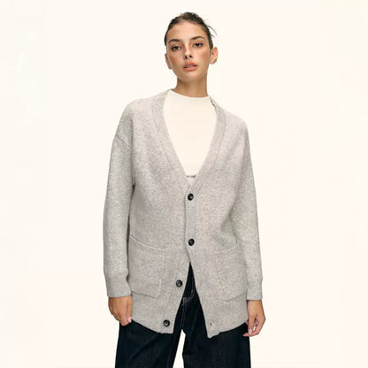 Elara Soft Knit Button Cardigan