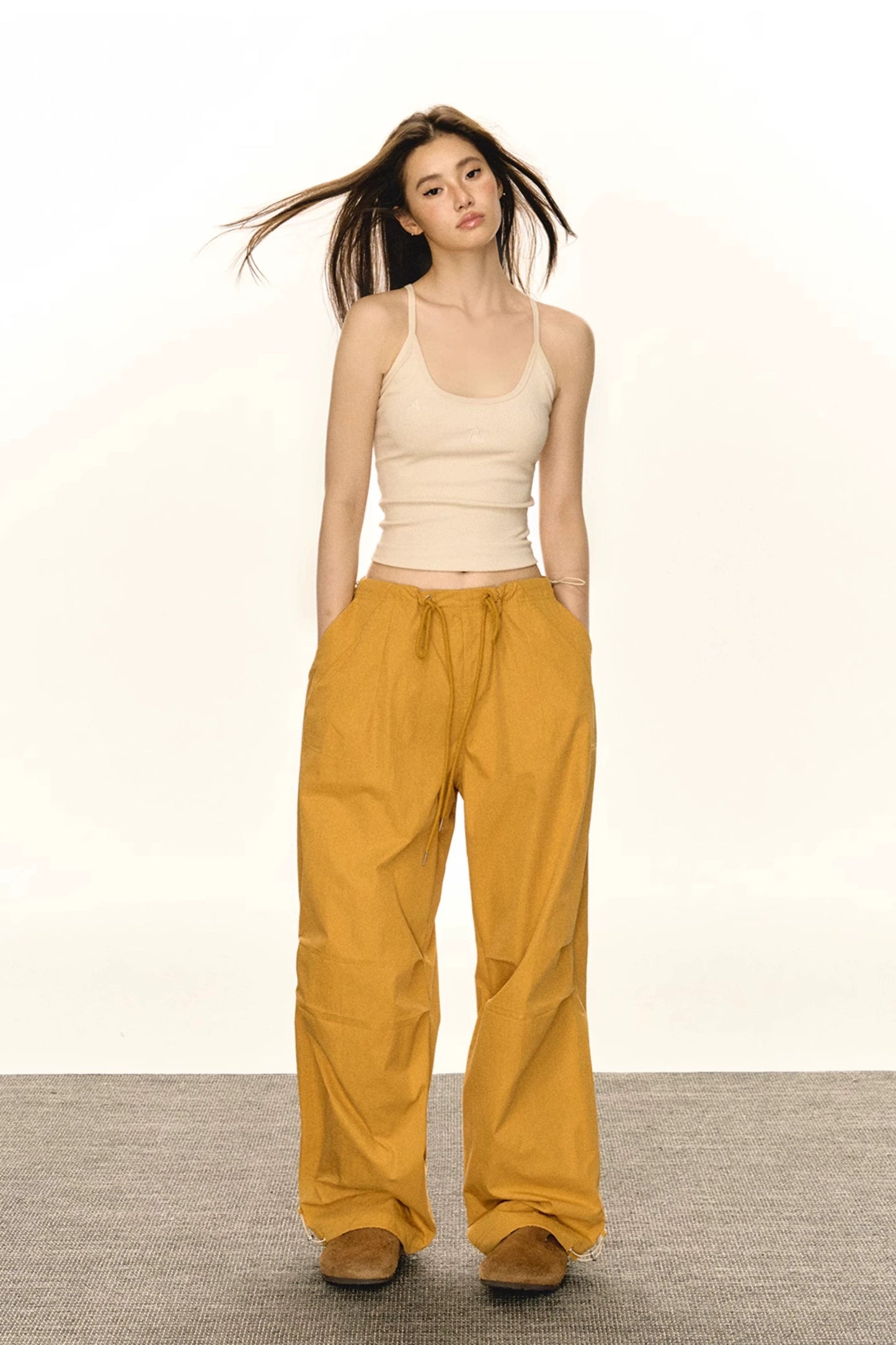 Autumn Retro Low Rise Cargo Pants