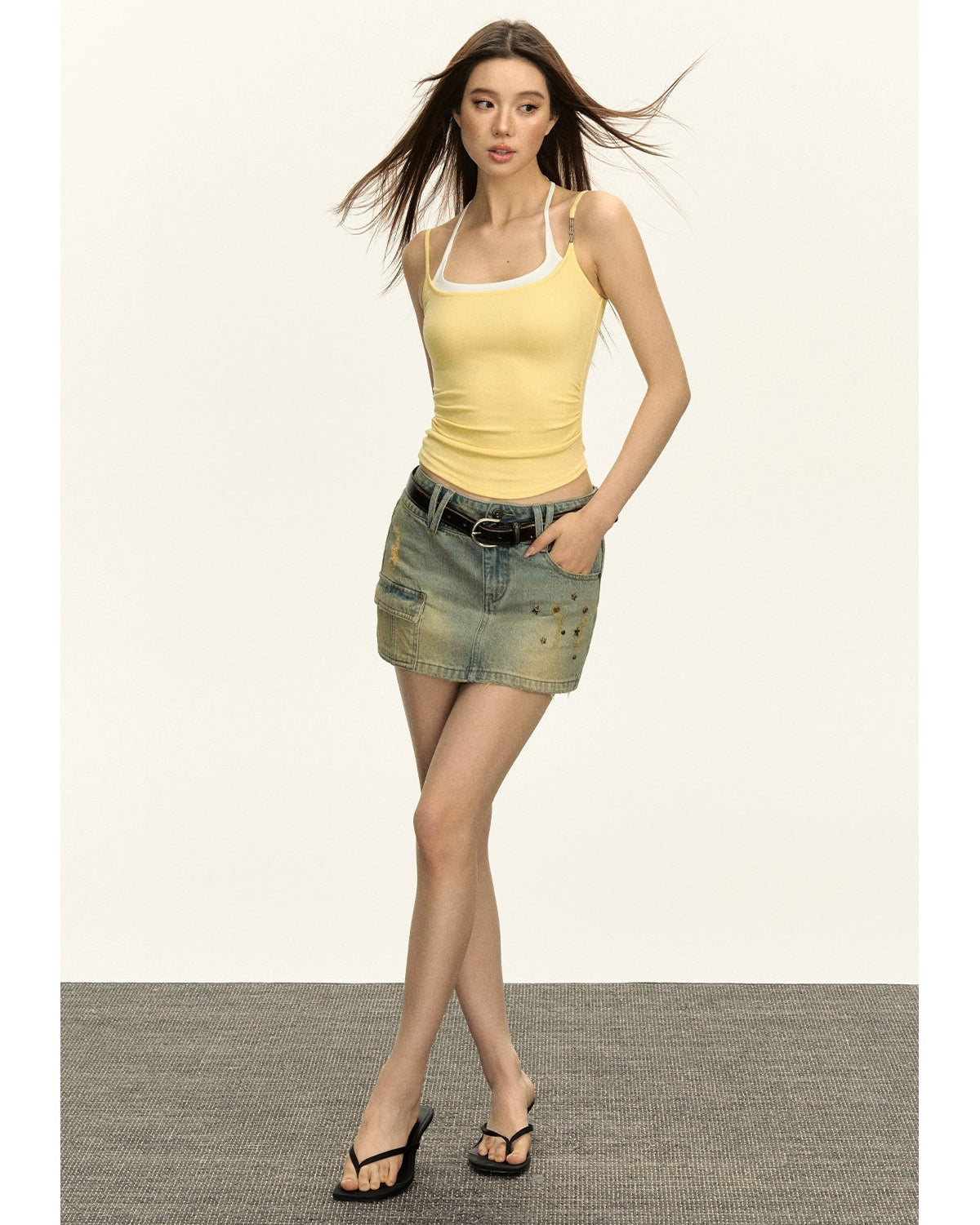 Amara Retro Halterneck Cami Top