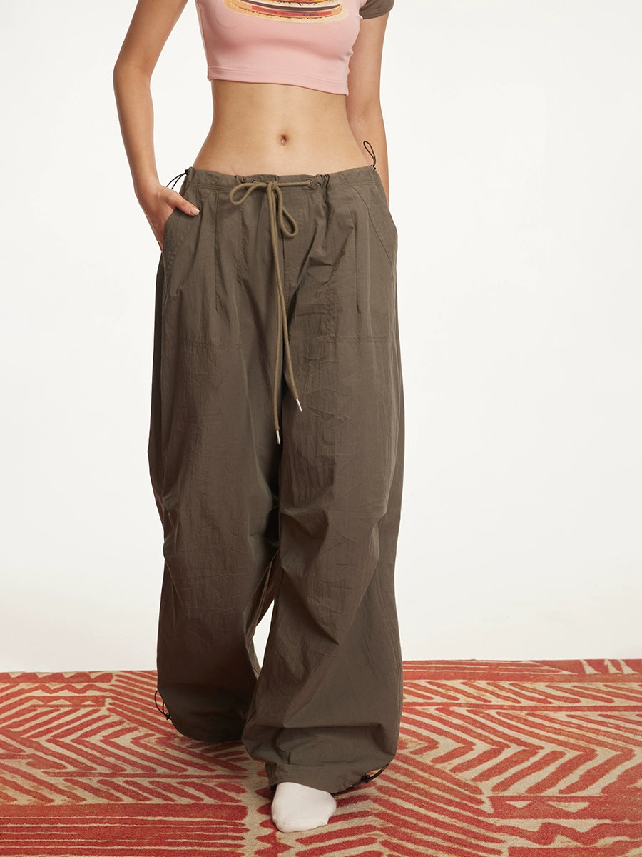 Autumn Retro Low Rise Cargo Pants