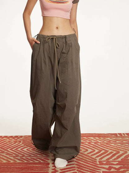 Autumn Retro Low Rise Cargo Pants