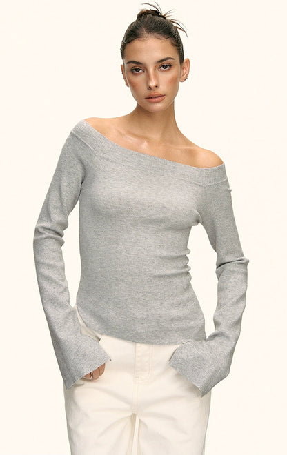 Luna Off Shoulder Ribbed Top