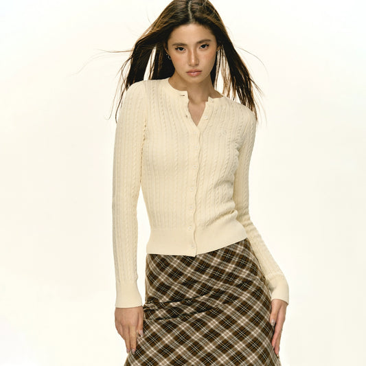 Eden Retro Knitted Cardigan Sweater