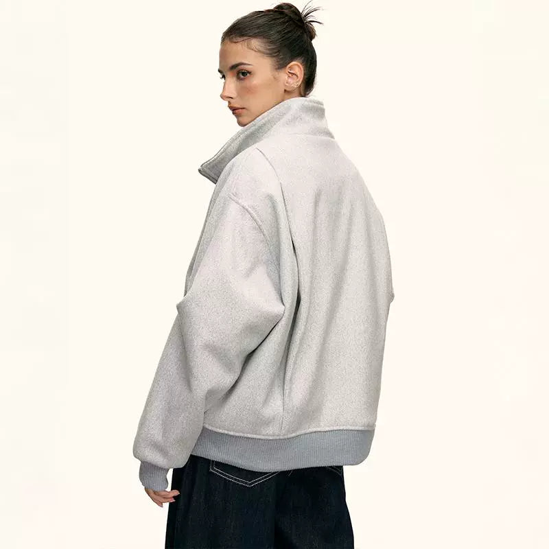 Lyra Soft High Collar Zip Jacket