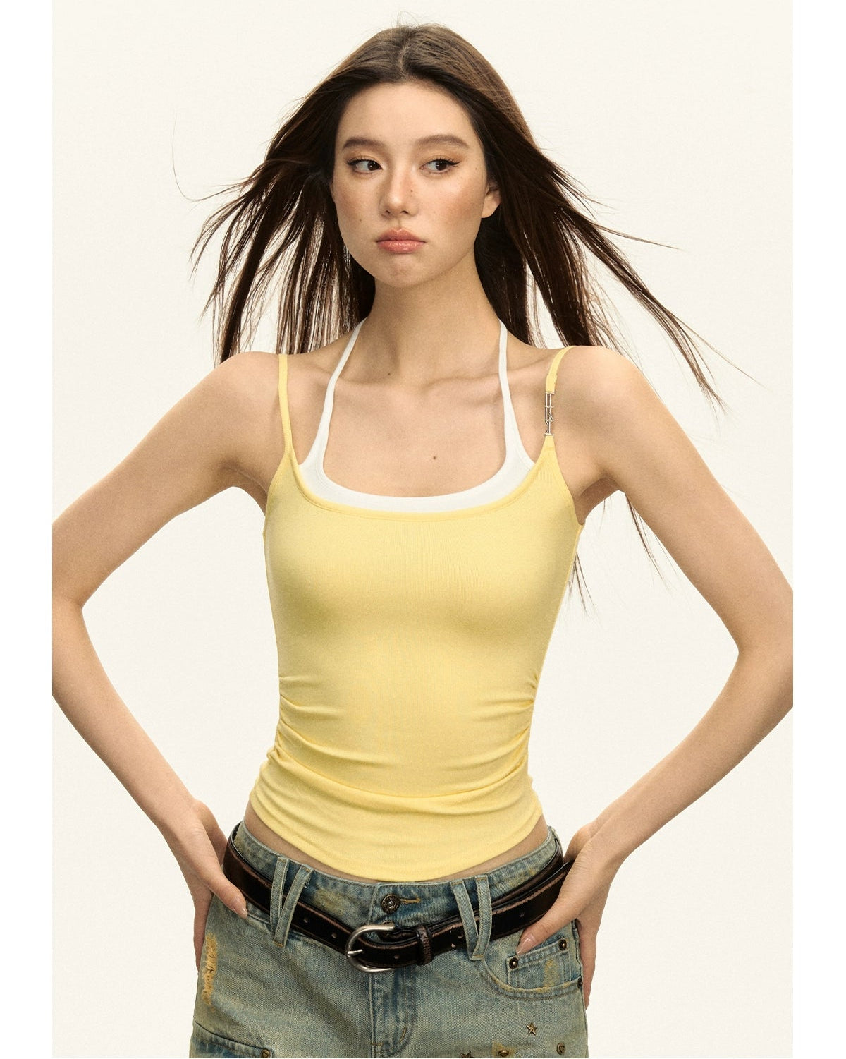 Amara Retro Halterneck Cami Top