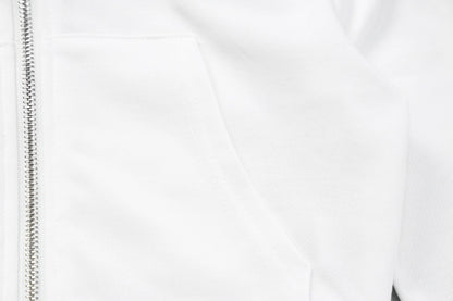 Aubrey Cropped Zip-Up Hoodie