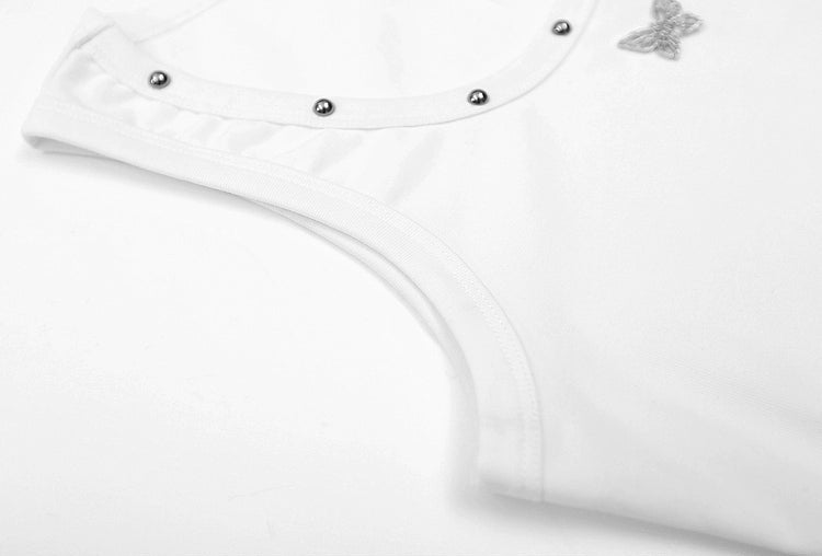 Luxe Butterfly Studded Tank Top