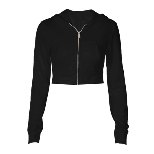 Aubrey Cropped Zip-Up Hoodie