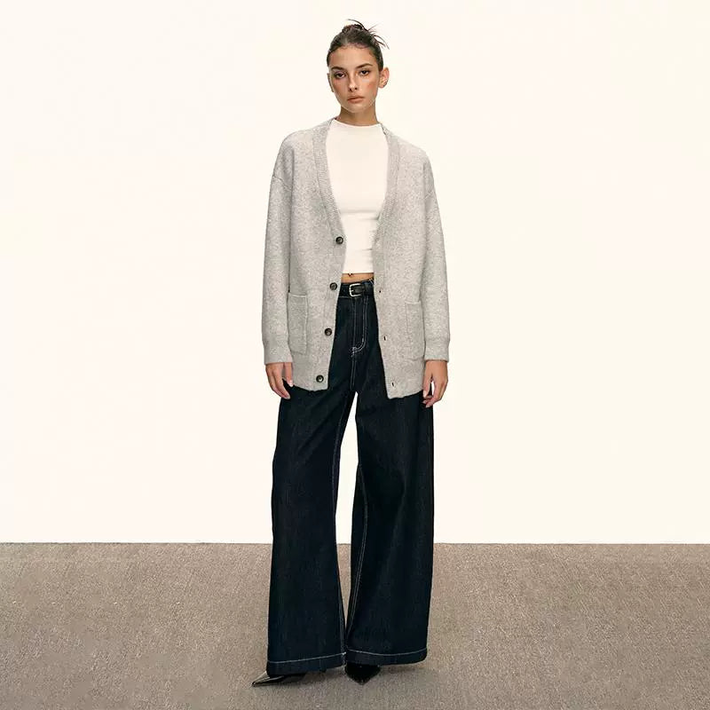 Elara Soft Knit Button Cardigan