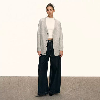 Elara Soft Knit Button Cardigan