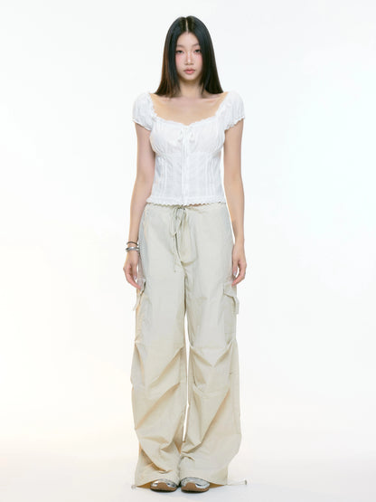 Rhea Drawstring Cargo Pants