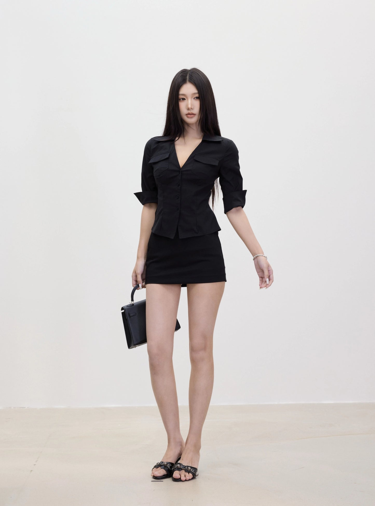 Lara Tailored Collar Mini Dress
