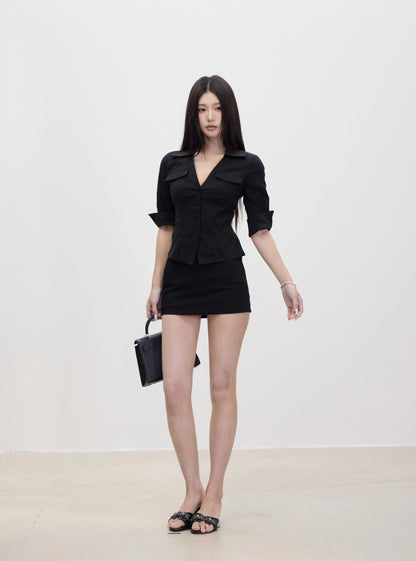 Lara Tailored Collar Mini Dress