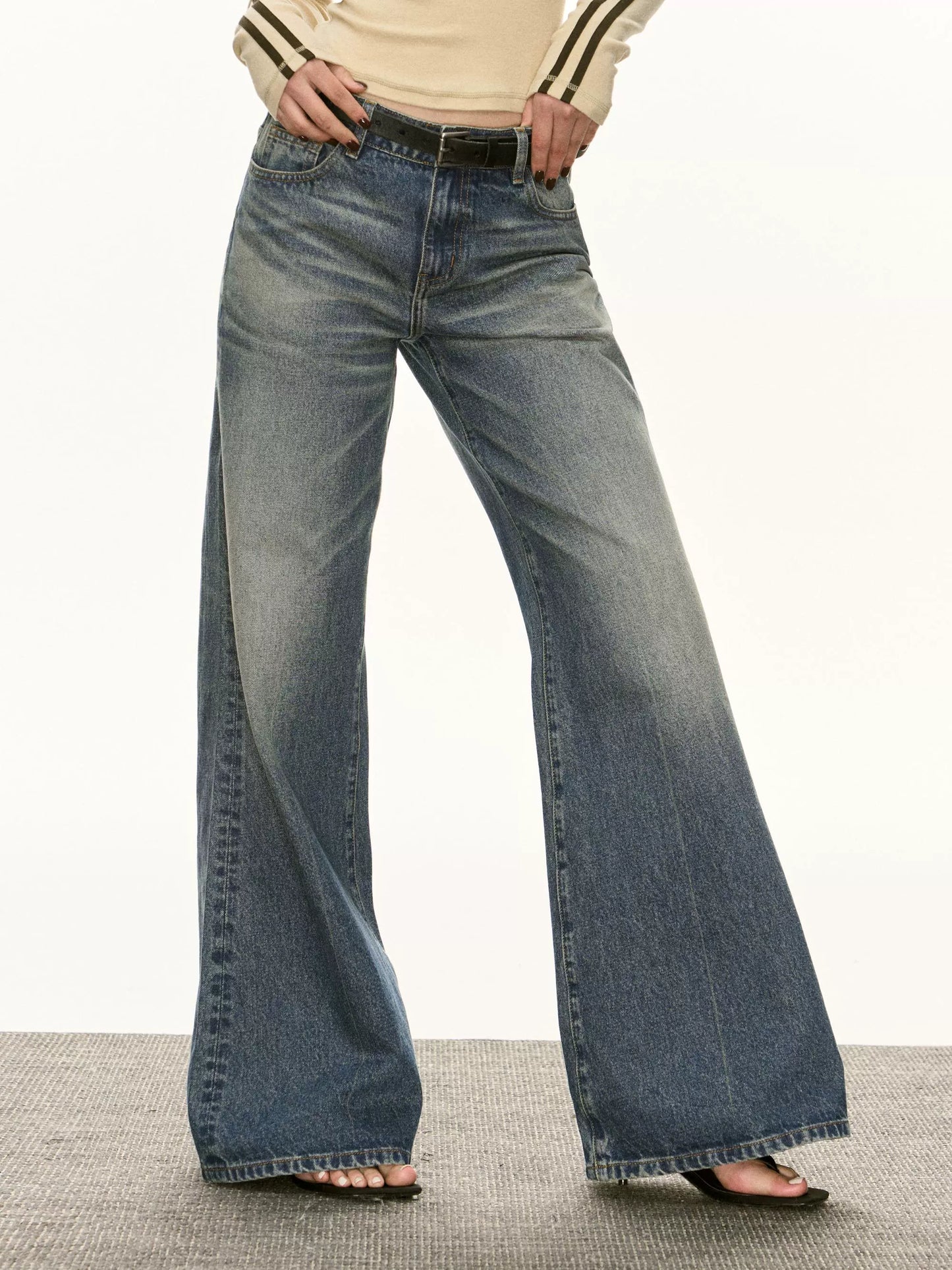 Mary Vintage Blue Washed Jeans