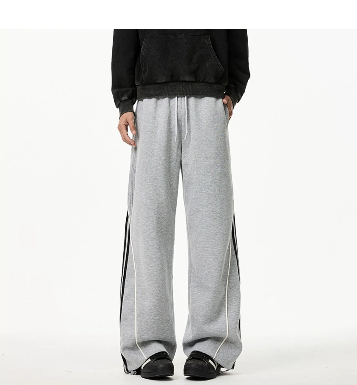 Velour Stripe Relaxed Sweatpants