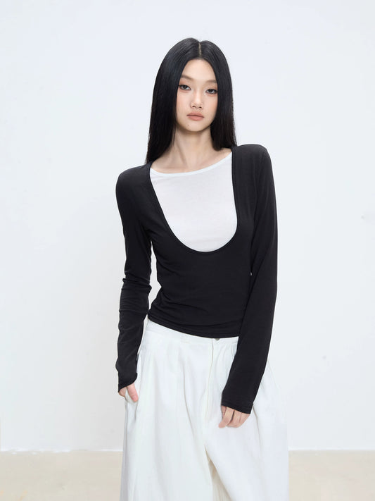 Liora Layered Scoop Top