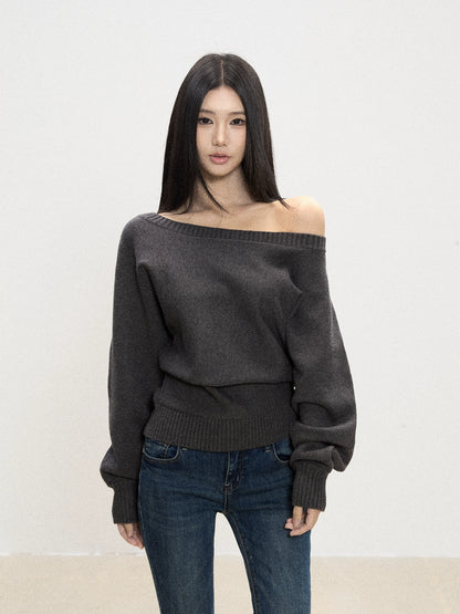 Ari Off-Shoulder Knit Sweater