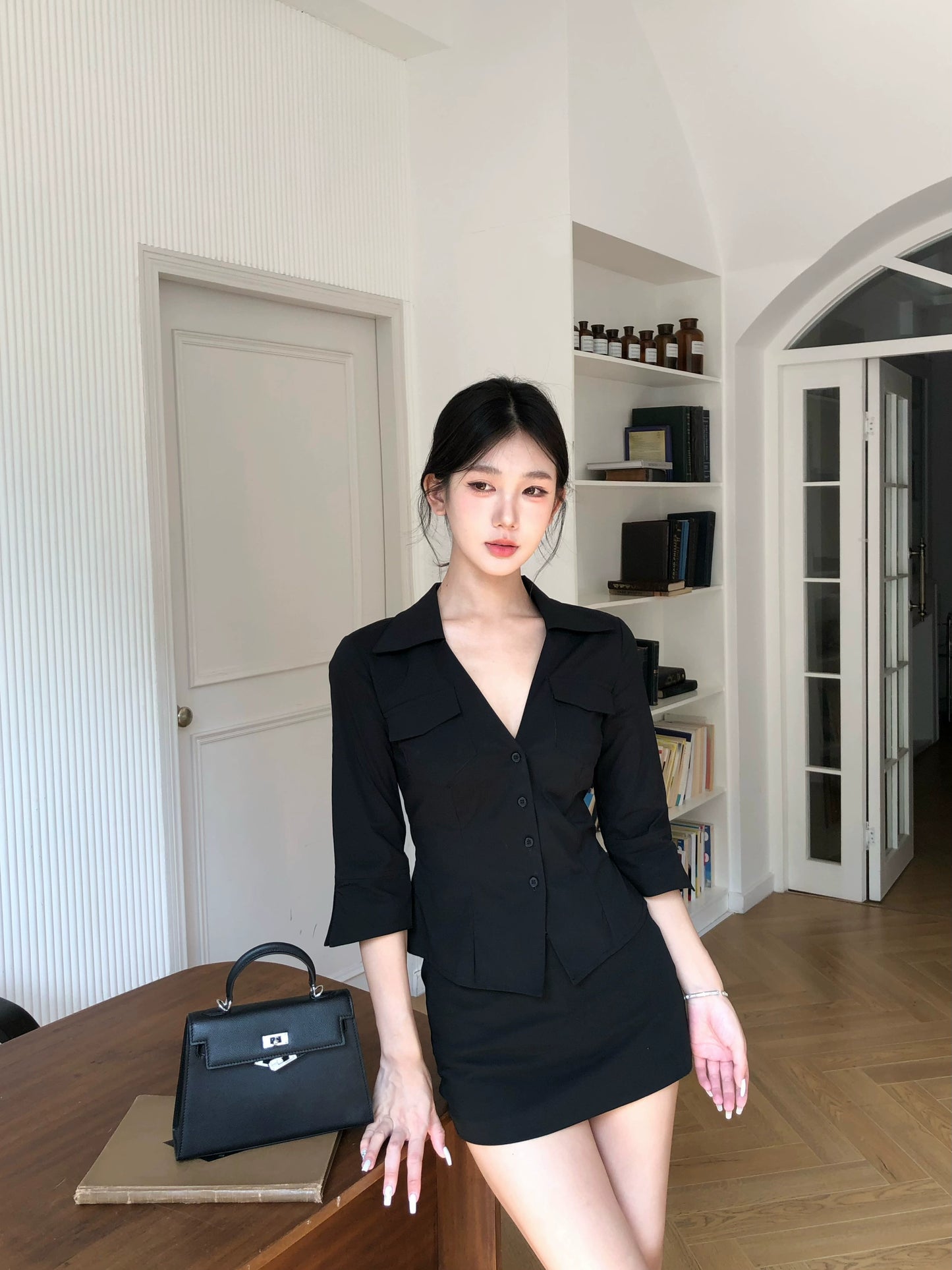 Lara Tailored Collar Mini Dress