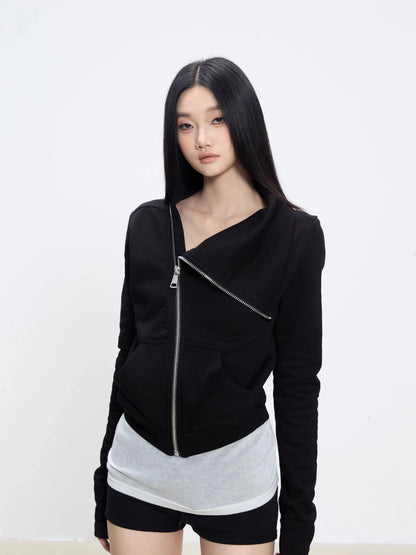 Thalia Asymmetrical Zip Top