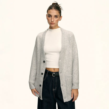 Elara Soft Knit Button Cardigan