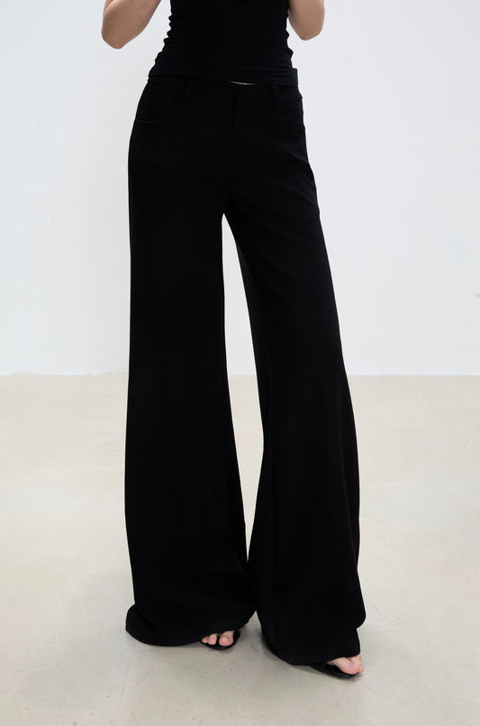 Zadie Structured Wide-Leg Pants