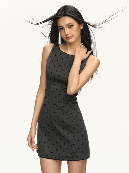Hallie Vintage Polka Dot Mini Dress