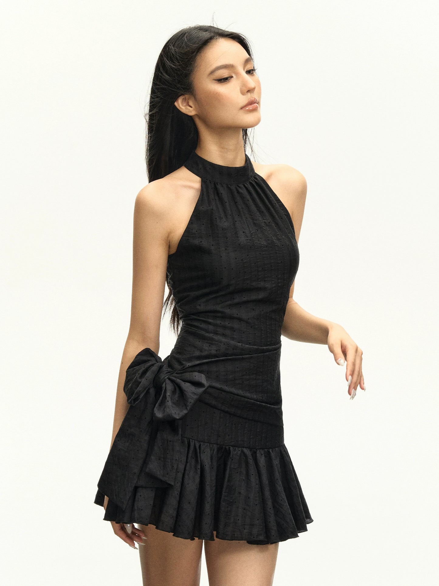 Katalina Bow Sleeveless Mini Dress