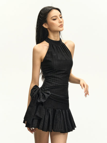 Katalina Bow Sleeveless Mini Dress