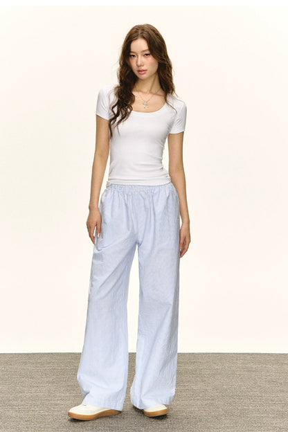 Anahi Low Rise Wide Leg Pants