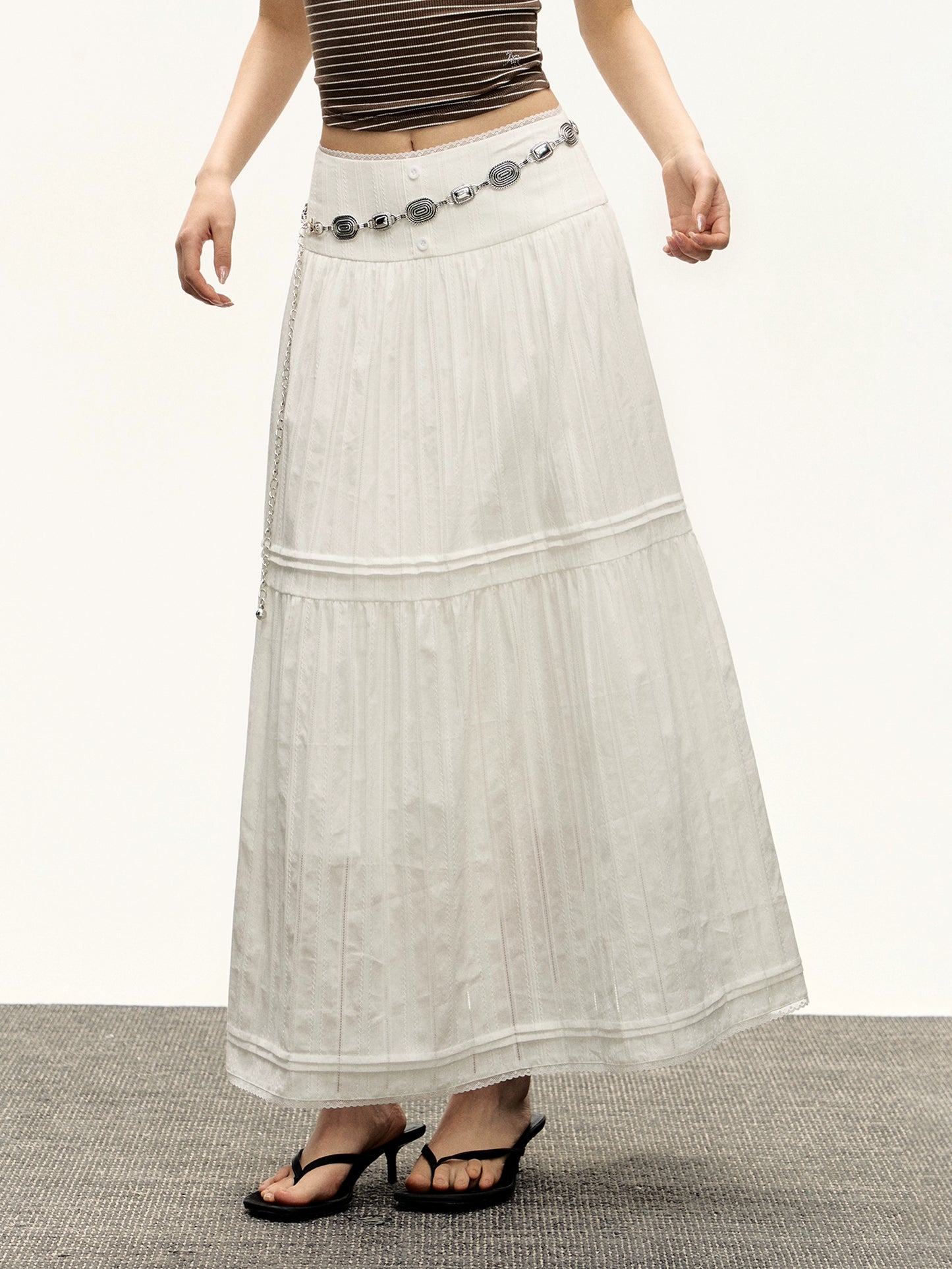 Arabella Retro Midi Skirt