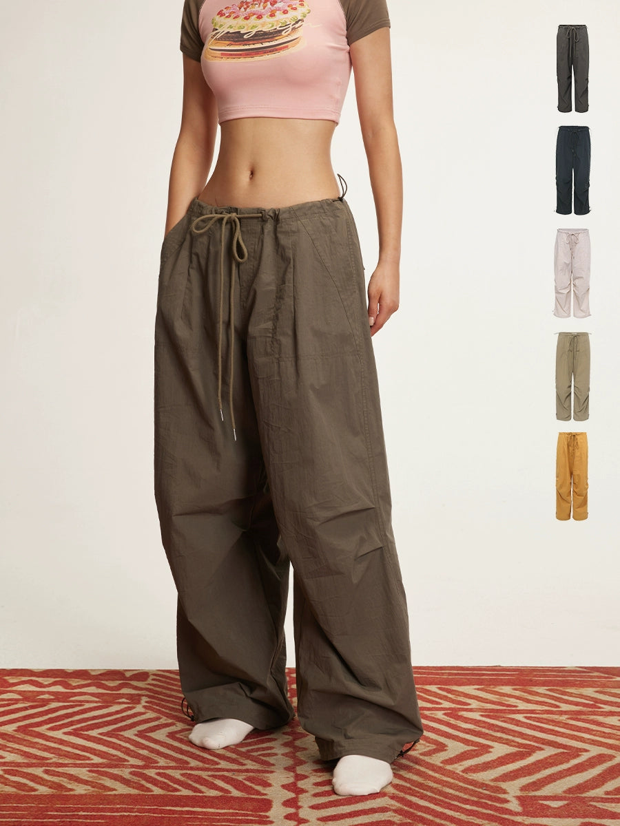 Autumn Retro Low Rise Cargo Pants