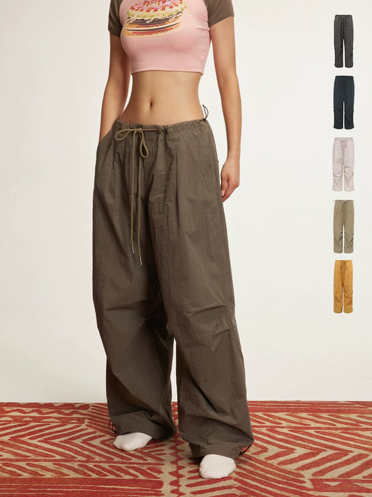 Autumn Retro Low Rise Cargo Pants