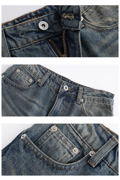 Mary Vintage Blue Washed Jeans