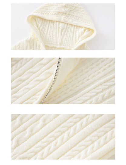 Rosie Vintage Knit Zip Hoodie