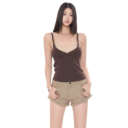 Lila Double V Cami Top