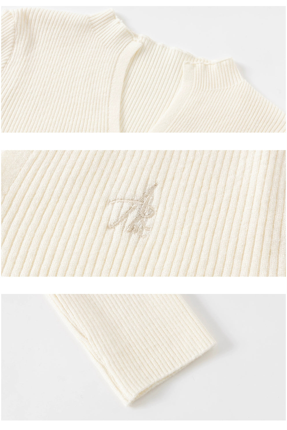 Bianca V Long Sleeve Knitted Sweater