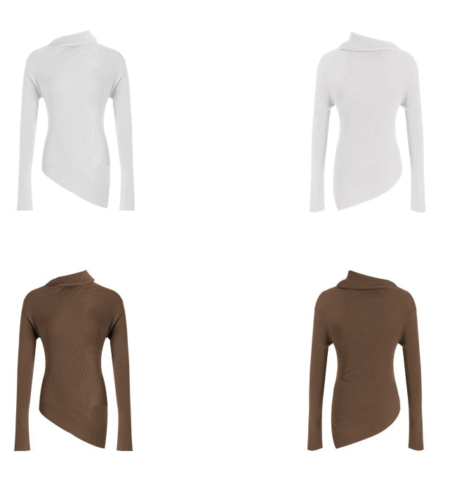 Anna Asymmetrical Knit Sweater